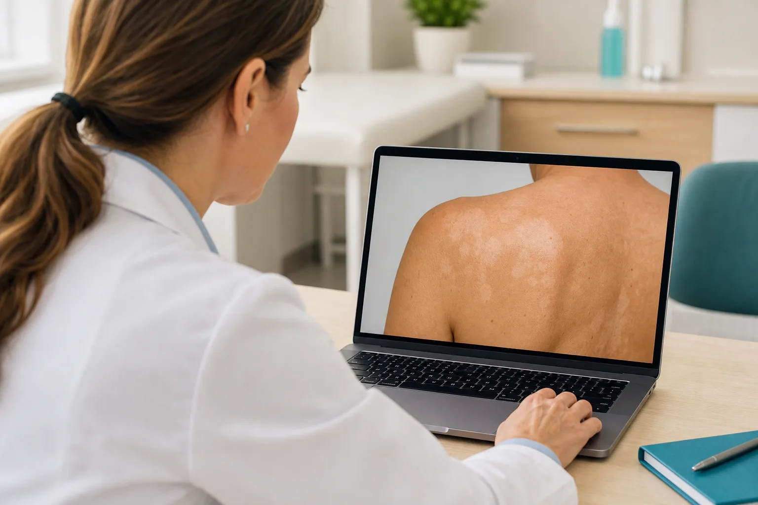 Dermatologas nuotoliniu būdu vertina įvairiaspalvės dedervinės atvejį